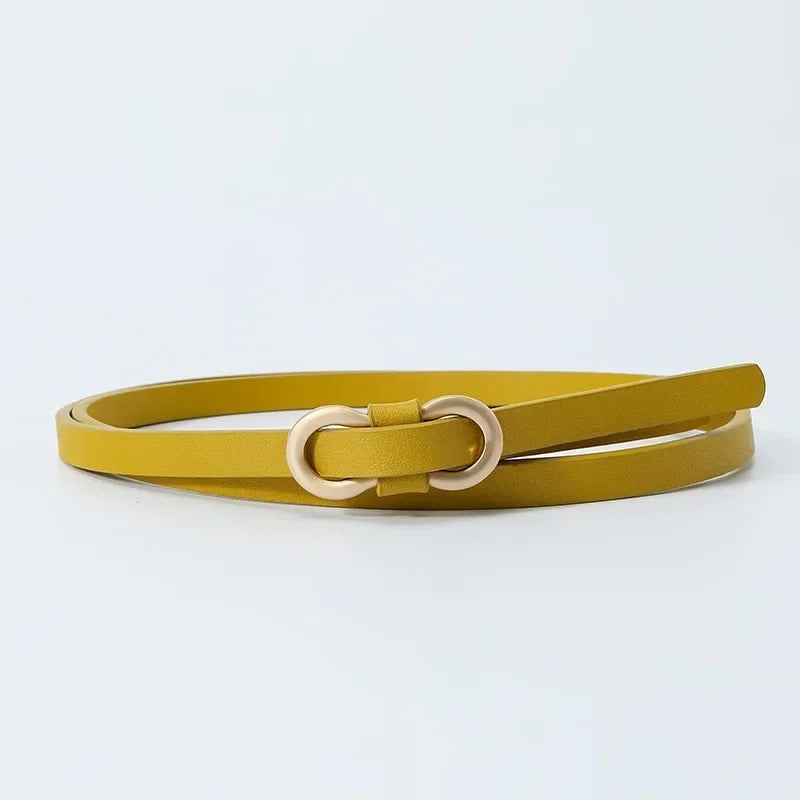 New PU Leather Women Fashion Belt High Quality Metal Knot Buckle Waistband Cummerbund For Dress Jeans