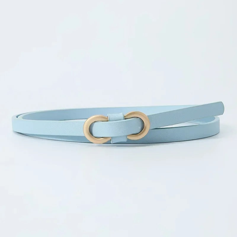 New PU Leather Women Fashion Belt High Quality Metal Knot Buckle Waistband Cummerbund For Dress Jeans