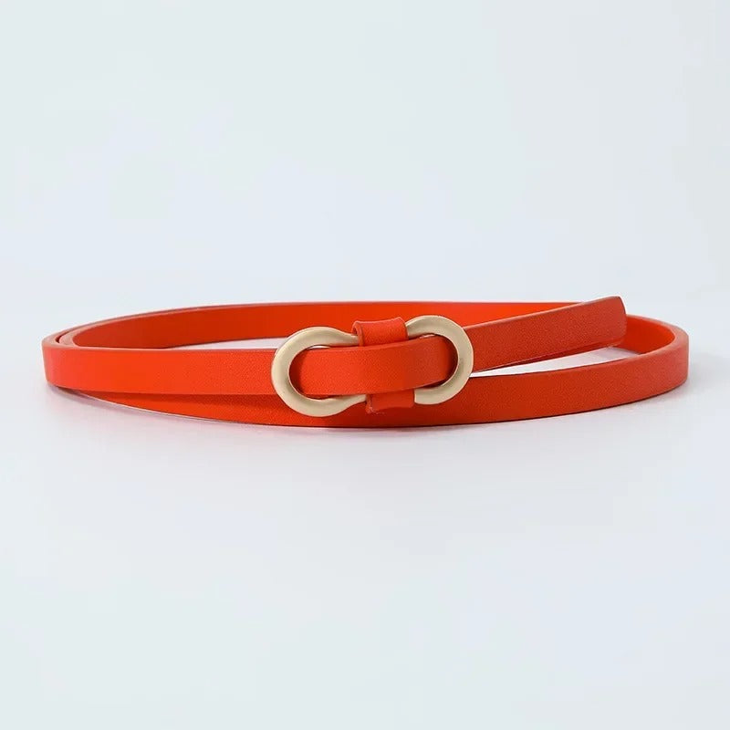 New PU Leather Women Fashion Belt High Quality Metal Knot Buckle Waistband Cummerbund For Dress Jeans